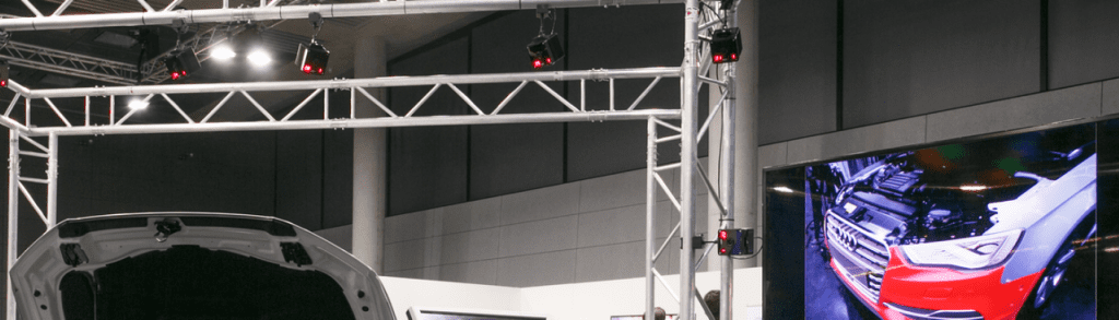 ARTTRACK5 camera on truss